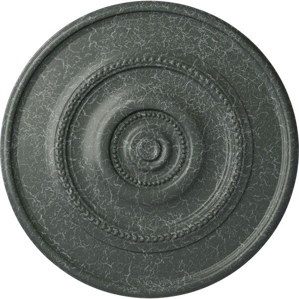 Ekena Millwork Traditional Reece Medallion (Canopies up to 5 7/8"), 24 3/8"OD x 1 1/8"P, Athenian Green Crackle CM24REAGC - main